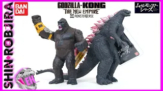 Bandai Movie Monster Series: Godzilla Evolved and Kong (B.E.A.S.T. GLOVE Ver.) | Double Review