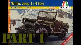 Building the 1/24 Scale "Kelly's Heroes" Jeep - Part 1