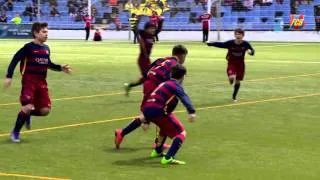 FCB Masia: El Alevín A, campeón del torneo de Burriana ante el Betis (2-1)