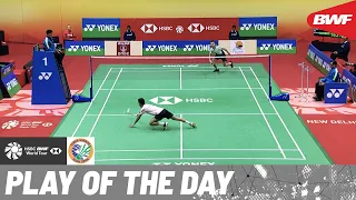 HSBC Play of the Day | Lightning-fast reflexes to clinch the rally from Lakshya Sen!