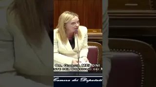 Intervento di replica di Giorgia Meloni alla camera su immigrazione