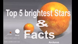 5 Brightest Stars in 3 min | Must watch