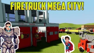 FIRE TRUCK MEGA CITY! Cars for Kids with BRICK RIGS