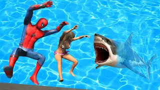 GTA 5 Water Ragdolls | SPIDERMAN Jumper/Falls Compilation ep.12 (Euphoria physics | Funny moments)