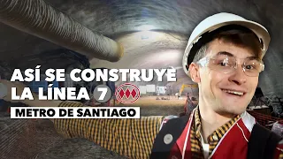 Así se construye la nueva línea 7 del Metro de Santiago