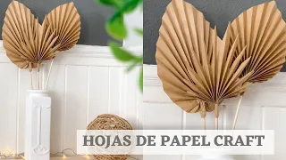 Como hacer hojas decorativas de papel craft