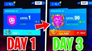 HOW TO LEVEL UP FAST + MAX BATTLE PASS TIER SEASON X - Level Up Guide Fortnite season 10