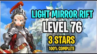 Level 76 Light Mirror Rift Guardian Tales