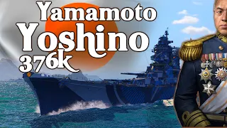 Yoshino Push. 376k dmg. 2.1million potential // World of Warships