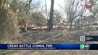 Corral Fire: Evacuations orders downgraded, LiveCopter 3 shows conditions in San Joaquin County