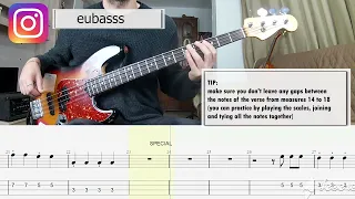 The Lumineers - Ho Hey BASS COVER + PLAY ALONG TAB + SCORE PDF