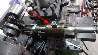 How to make a keyway with a lathe for a slotting machine shaft