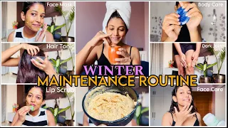 WINTER SELF MAINTENANCE ROUTINE 🥶🥰 At Home with Natural DIY Products ♥️