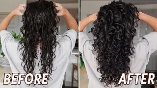 CURLY HAIR ROUTINE | 2C - 3A wavy curls