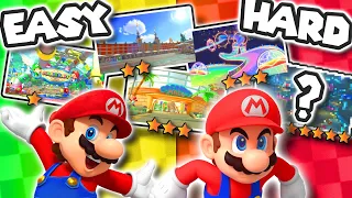 What Is The HARDEST Track in Mario Kart 8 Deluxe?! ALL 96 Tracks RANKED!