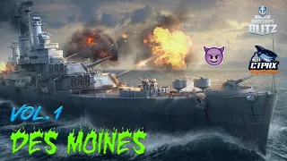 WOWS BLITZ флот СТРАХ: Des Monies X