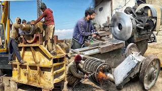 Experts Mechanics Amazingly Repairing Top 2 Stone Crusher Machines With Different Methods