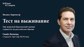 Бизнес-барометр McKinsey: Тест на выживание. Как мировой банковский кризис скажется на банках в РФ