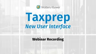 Taxprep New User Interface 2020