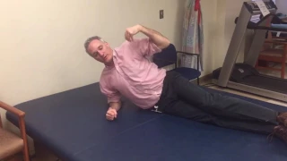 Supine to sit walk up method for a person with C6 Tetraplegia