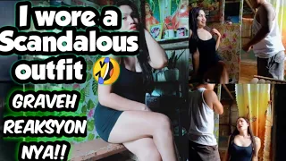 I WORE A SCANDALOUS OUTFIT TO SEE MY BOYFRIEND REACTION/ GRAVEH REACTION NYA/PRANK TIME!!