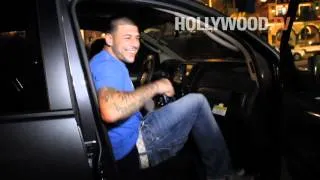 Aaron Hernandez, New England Patriots Tight End, showed up at Saddle Ranch