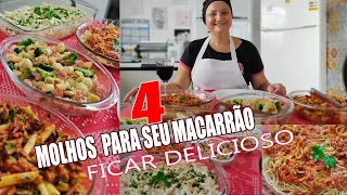 COMO FAZER MOLHOS PARA MACARRÃO - RECEITAS DA ROSA