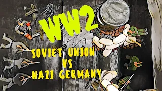 Soviet Union vs nazi Germany - WW2 (claymation)