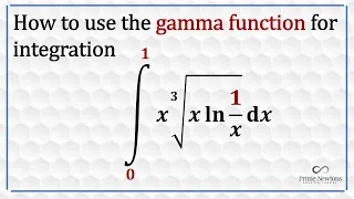 Integration using the gamma function