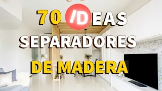 70 IDEAS para SEPARAR AMBIENTES MODERNOS de LISTONES de MADERA | DISEÑO DE INTERIORES ELEGANTES 2023