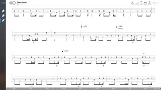 Grateful Dead - Casey Jones (BASS TAB PLAY ALONG)