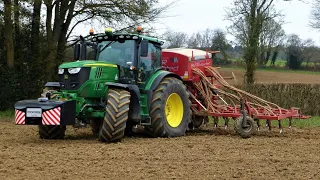 UK farming - Spring drilling with the Weaving drill