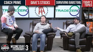 Dave Portnoy Sells Off All of His Meme Stocks - Barstool Rundown - February 3, 2021