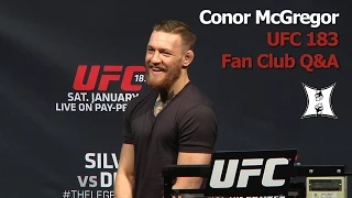 UFC 183 Q&A: Conor McGregor Talks More Smack About Aldo To Drunk Fans