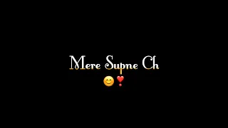 Tere Supne : Akhil || Punjabi Romantic Song Status || Whatsapp Status ll PunjabiBlack Screen