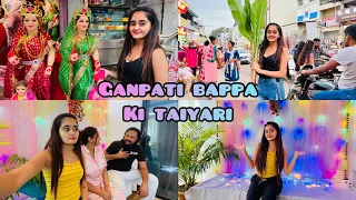 OMG! 😱 Papa ne kiya best Decoration For Ganpati Celebration Street Shopping | Bindass Kavya Vlogs