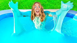 БАССЕЙН ФЛАФФИ СЛАЙМА 2021😱 SLIME POOL CHALLENGE Самый ГИГАНТСКИЙ СЛАЙМ Челлендж