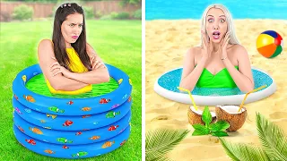 DON’T FALL Into The WRONG POOL CHALLENGE! *EWWW* Try Not To Laugh and Pranks Challenge by BRAVO!