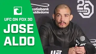 UFC Calgary Winner Jose Aldo Talks BJ Penn Support This Week & Potential Move To 155lbs