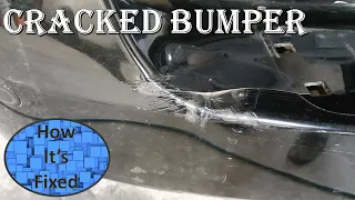 Cracked Bumper Repair - How It's Fixed # 9