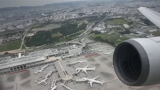 ANA B767-300ER 那覇空港離陸～低空飛行