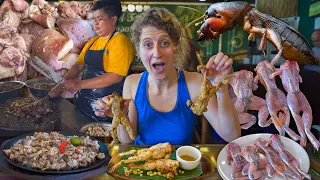 PAMPANGA Street Food in Angeles City Philippines - EATING FROGS & CRICKETS + FILIPINO SIZZLING SISIG