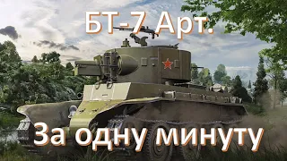 БТ-7 Арт. в 2023 году за одну минуту в World of Tanks | Мир Танков