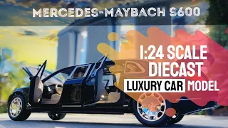 Mercedes-Maybach S600 1:24 DieCast Car Review #miniatureautomobile #innorative #mrrescue #3dbotmaker