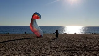 Параплан. Пляж Клеопатры, Алания, Турция Полёты на параплане в Алании. Paragliding in Turkey, Alanya