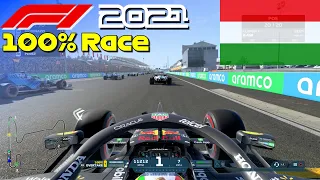 F1 2021 - 100% Race Hungary in Pérez' Red Bull | PS5