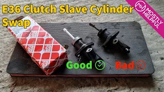 BMW E36 Clutch slave cylinder  - Step by step swap including bleeding.