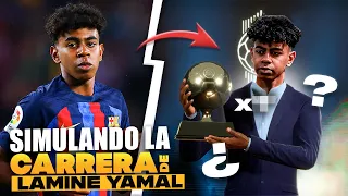 SIMULANDO la CARRERA de LAMINE YAMAL en MODO CARRERA! ⭐ *el nuevo Messi?*