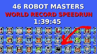 Mega Man 46 Robot Master Speedrun in 1:39:45 (1:39:13 IGT) [WORLD RECORD]