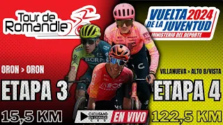 🔴((EN VIVO)) 🚵‍♂️ TOUR DE ROMANDIA🔺ETAPA 3 - 15,5 KM🏆VUELTA DE LA JUVENTUD🔺ETAPA 4 - 122,5 KM 🏆🚵‍♂️